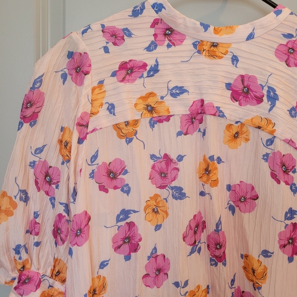 No.6 Adelaide Dress in Pink Large Pansy Silk - Picture 4 of 4